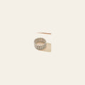Western Silver Leaf and Bead Fashion Bracelets  - Clear