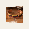 Western Sunset Copper Rustic Fashion Cuff Bracelet