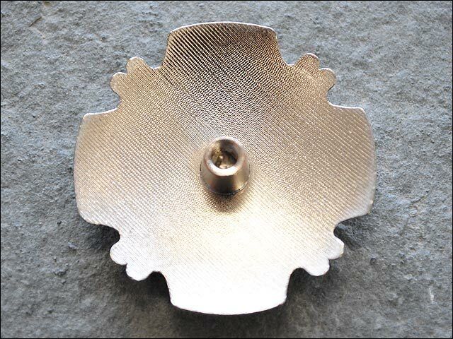 Western Screw Back Concho 1 Cross Gun Shooting Bling Silver Saddle