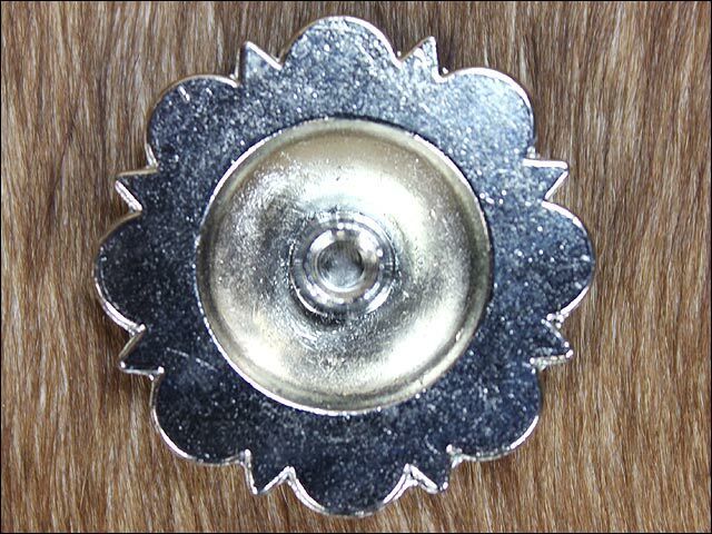 HILASON Western Screw Back Concho Nickle Finishberry Saddle Bling Cowgirl | Belt Slotted Conchos