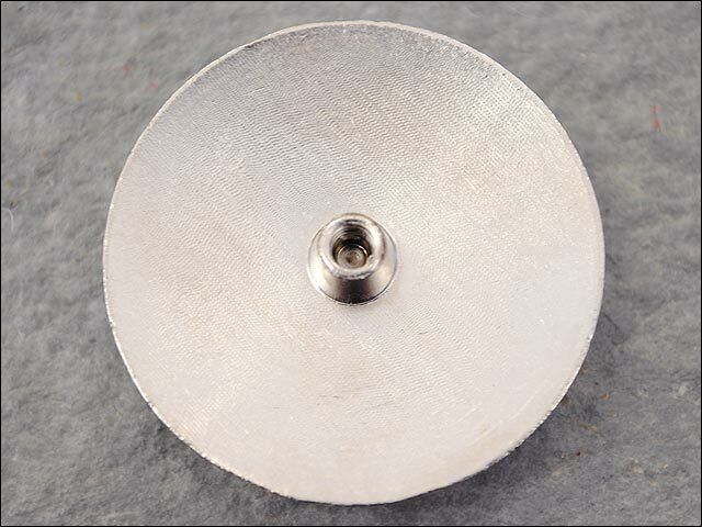 Western Screw Back Concho Nickle Wheel Shape With Rope Edge Saddle Belt