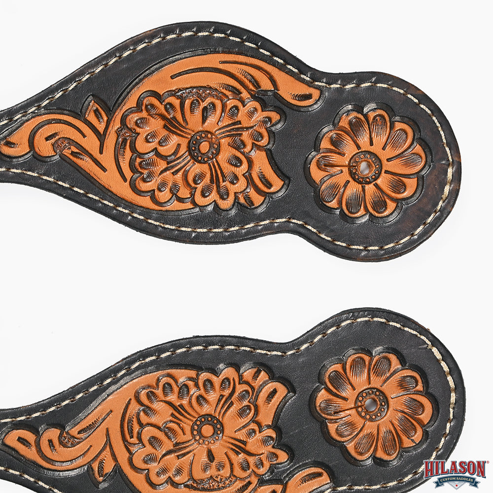 Hilason Western American Genuine Leather Cowboy Spur Straps Pair