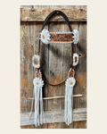 Whipstitch Headstall -Golden & Daisy #BB265 on a warm cream background