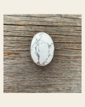 White Cabochon Western Concho 1" CABWT on a warm cream background