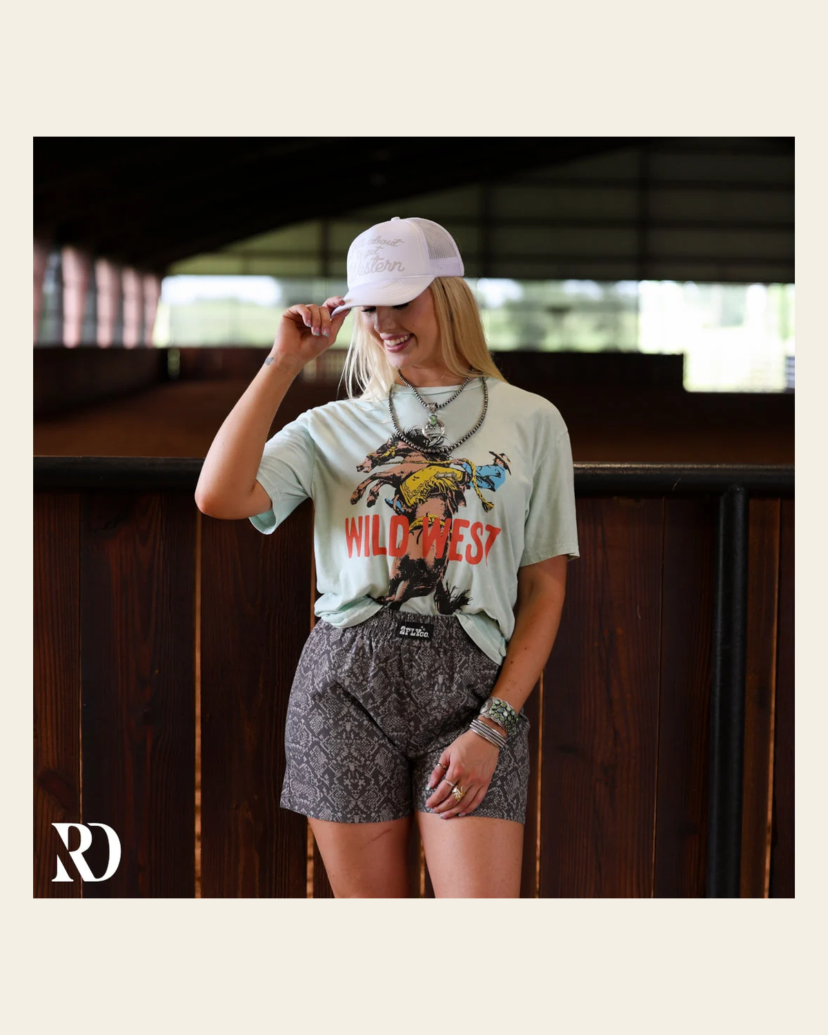 Wild West Graphic | Tee on a warm cream background