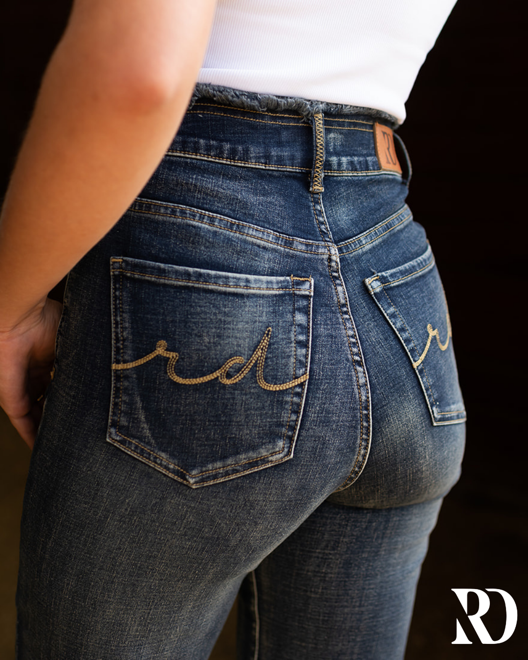 Willow Frayed Vintage Jeans — view 5