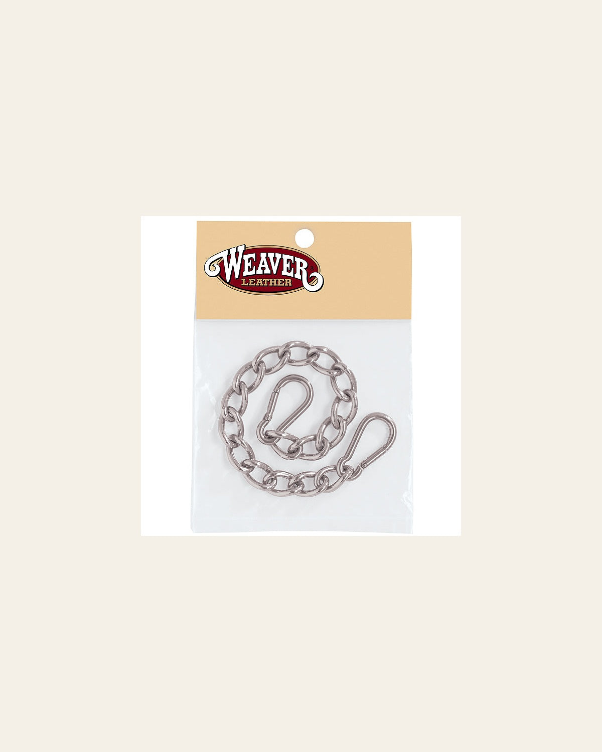 Wl-77-3145 Hosre Tack Curb Chain With Safety Spring Snaps Weaver 9-1/2 Inches.