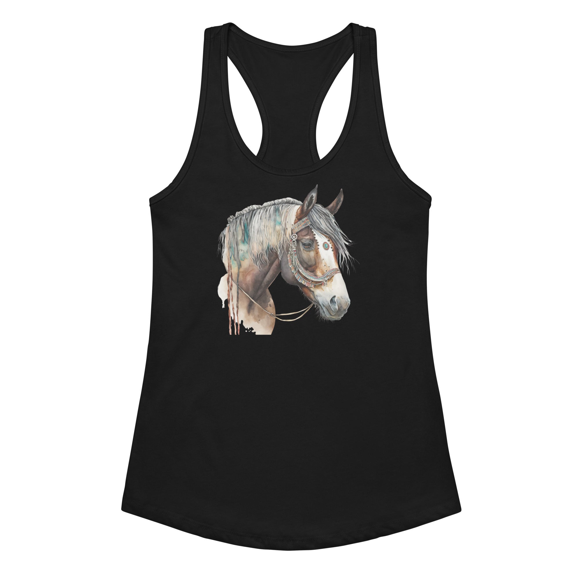 War Pony Women’s Fitted Racerback Tank Top by Baha Ranch Western Wear