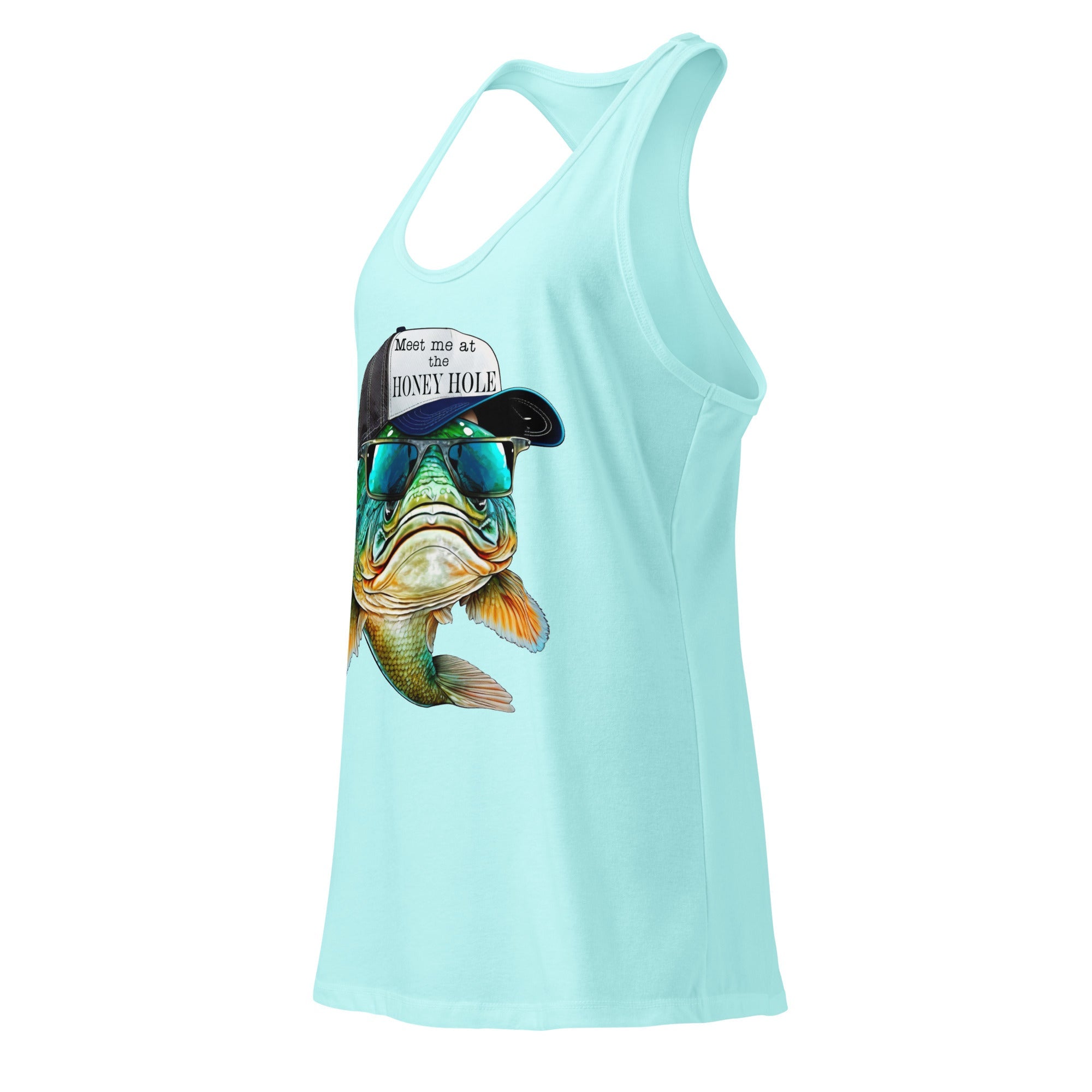 Honey Hole Fish Women’s Fitted Racerback Tank Top by Baha Ranch Western Wear - product image 16