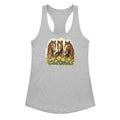 Horse Trio Women’s Fitted Racerback Tank Top by Baha Ranch Western Wear
