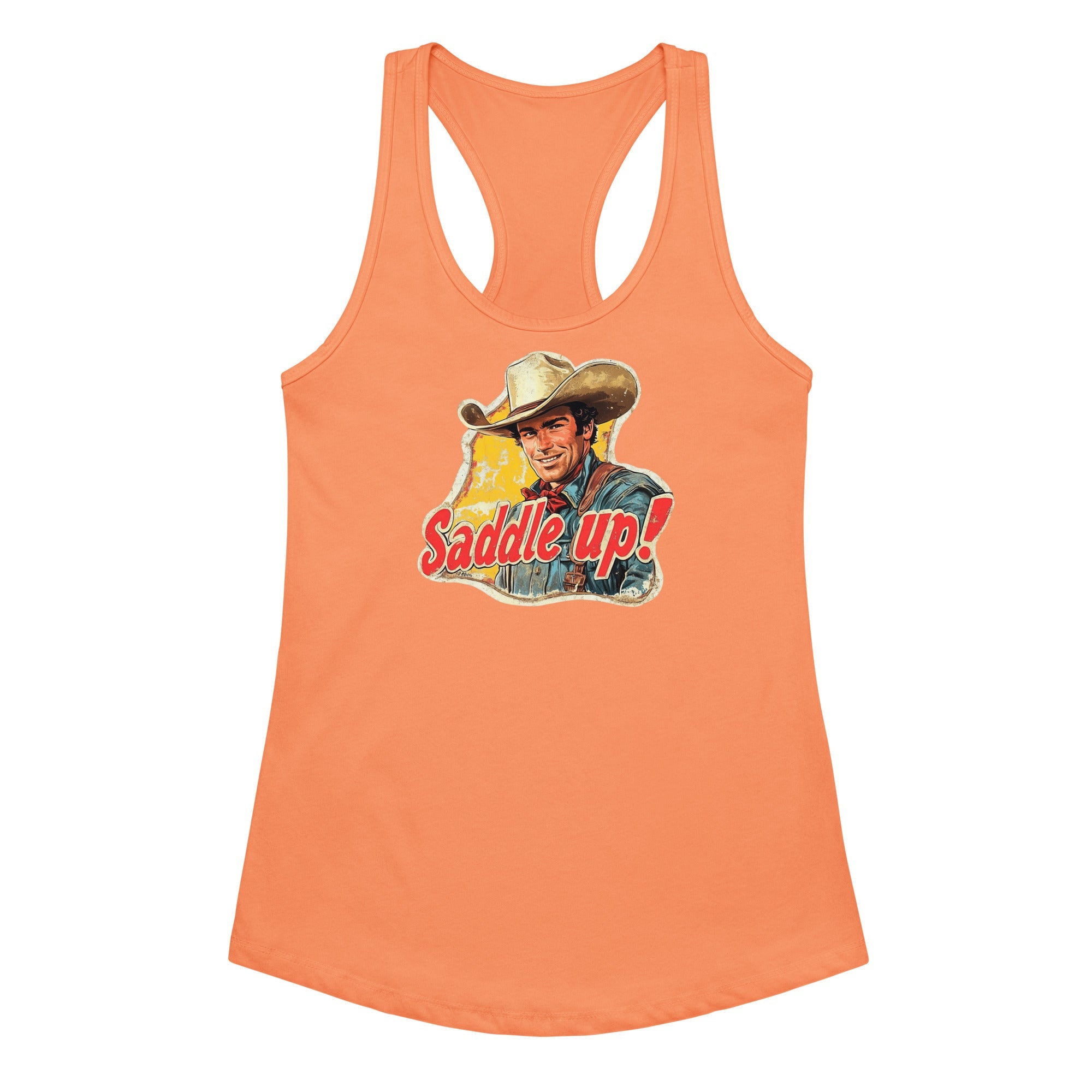Saddle Up Women’s Fitted Racerback Tank Top by Baha Ranch Western Wear - product image 3