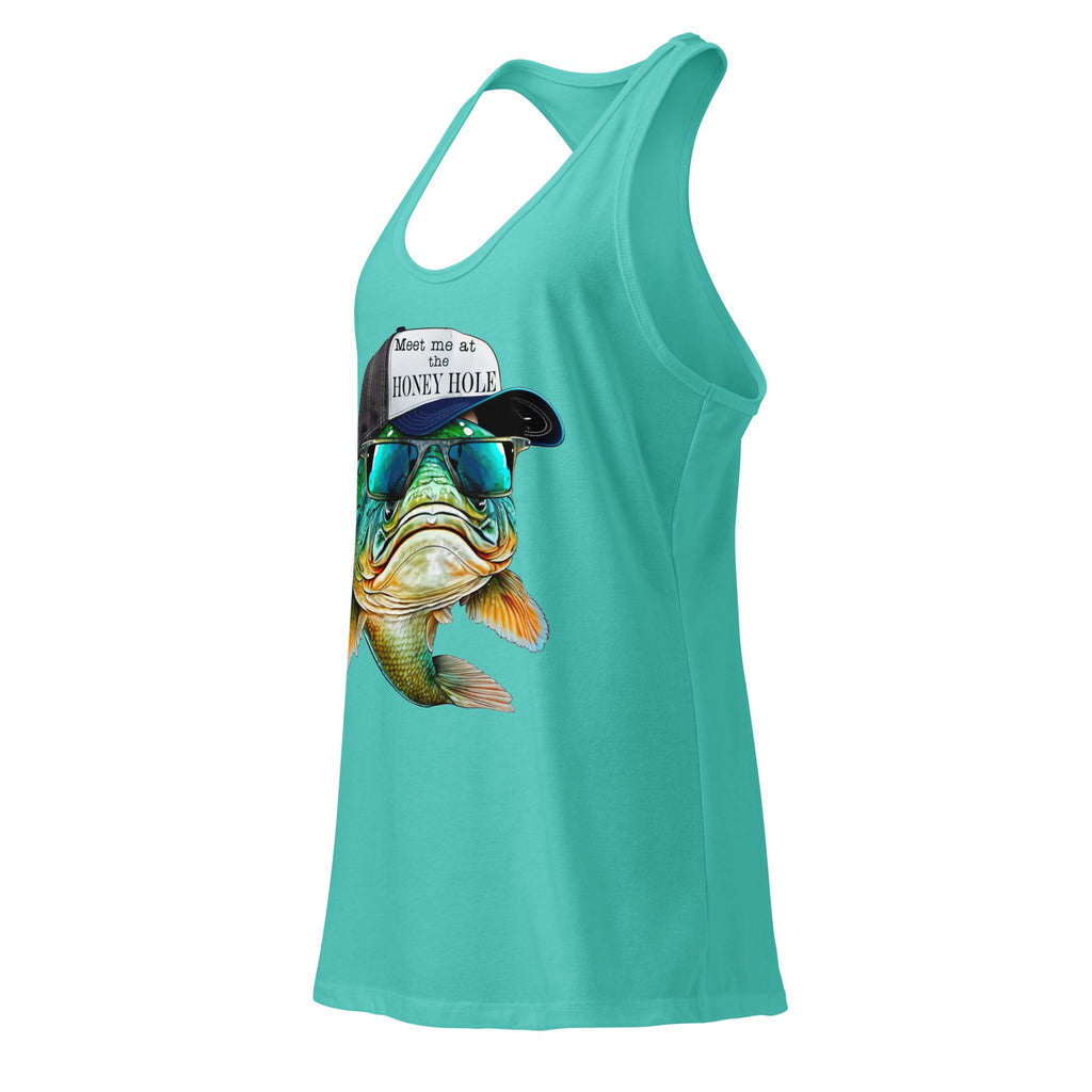 Honey Hole Fish Women’s Fitted Racerback Tank Top by Baha Ranch Western Wear - product image 7