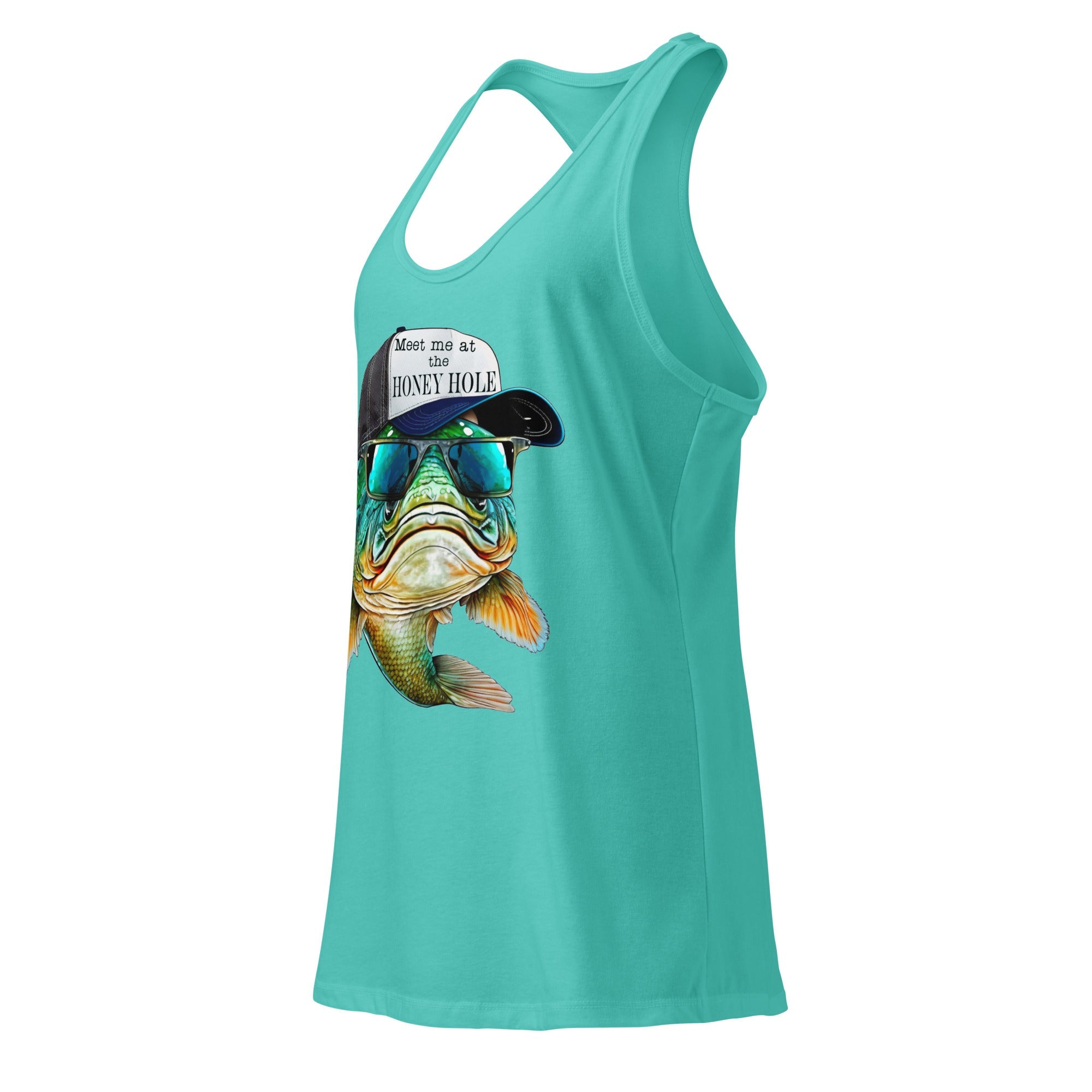 Honey Hole Fish Women’s Fitted Racerback Tank Top by Baha Ranch Western Wear - product image 7
