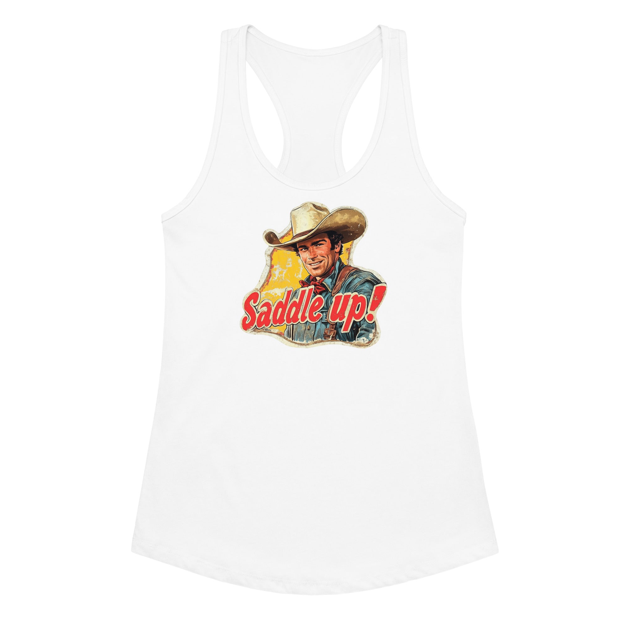 Saddle Up Women’s Fitted Racerback Tank Top by Baha Ranch Western Wear - product image 8