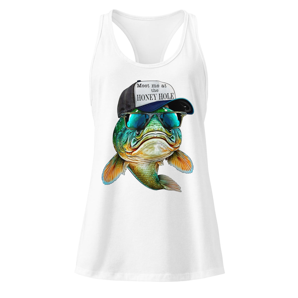 Honey Hole Fish Women’s Fitted Racerback Tank Top by Baha Ranch Western Wear - product image 17