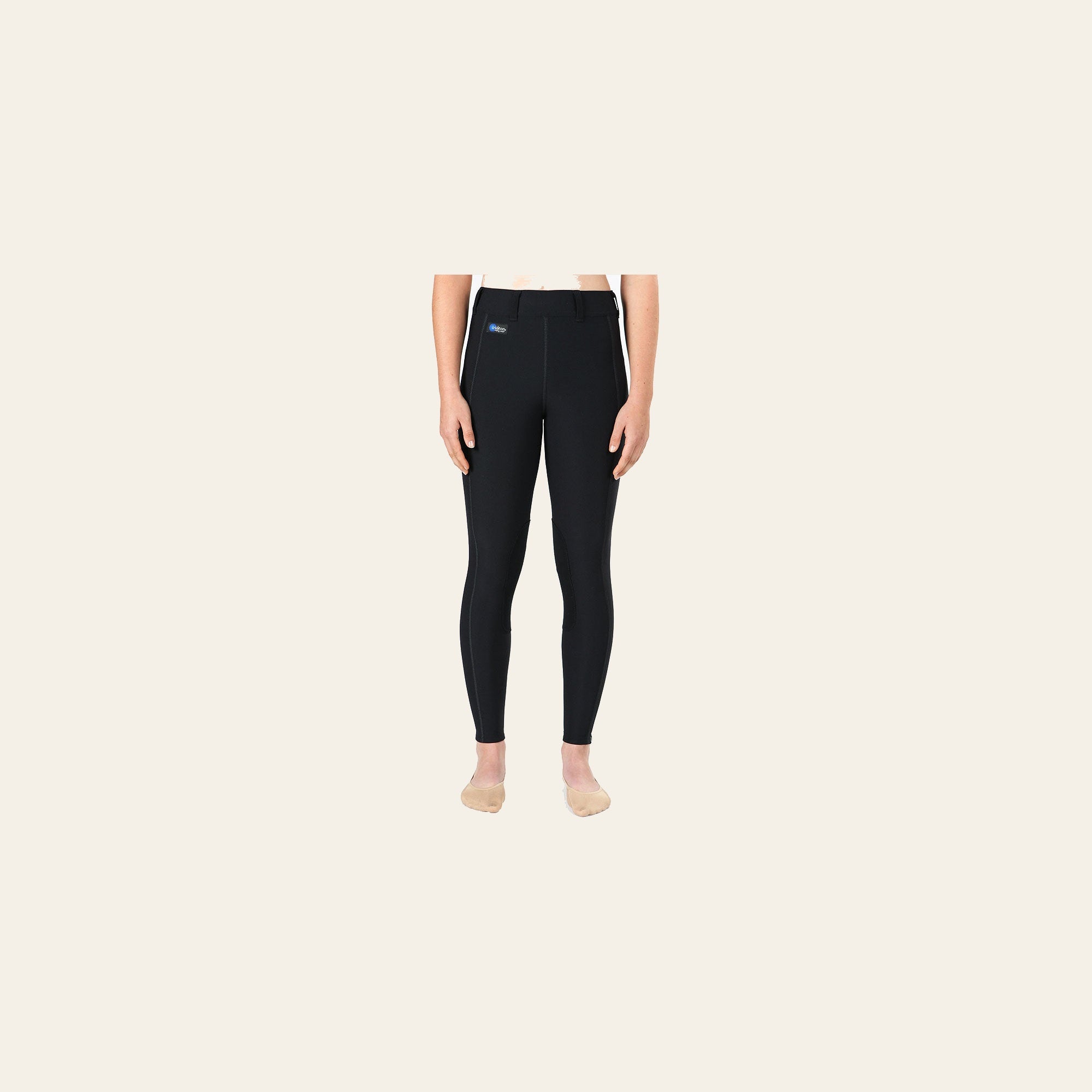 X Large Irideon Elasticized Ankles Classic Horse Riding Issential Tights Black