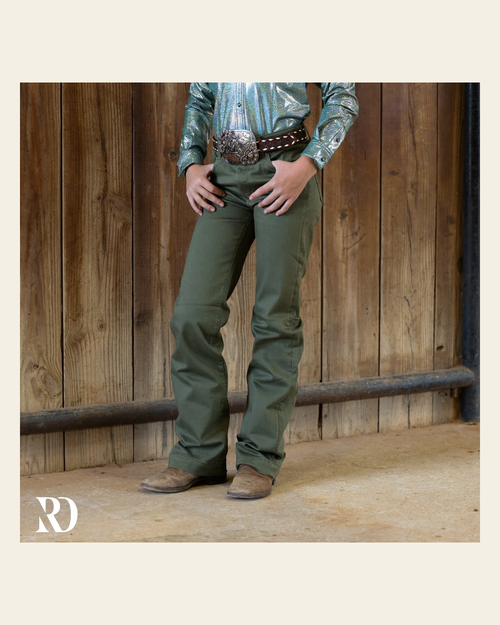 *youth* Signature Trouser- Sage on a warm cream background