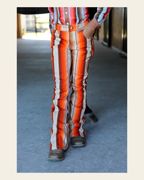 *youth* Sunset Serape Super Flares on a warm cream background
