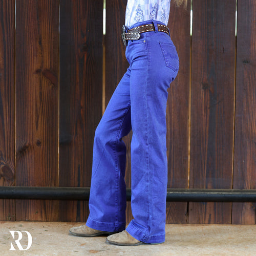 *youth* Signature Trouser - Royal Blue Metallic Washed — view 2