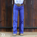 *youth* Signature Trouser - Royal Blue Metallic Washed