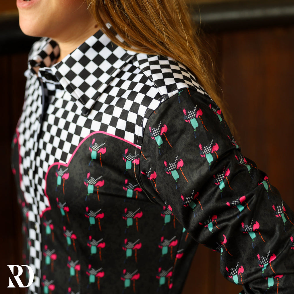 *youth* Saddle Up Performance Rodeo Shirt — view 3