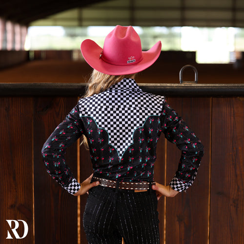 *youth* Saddle Up Performance Rodeo Shirt — view 2