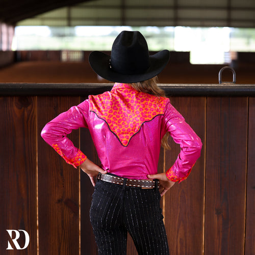 *youth* Summer Leopard Sparkle Performance Shirt — view 2
