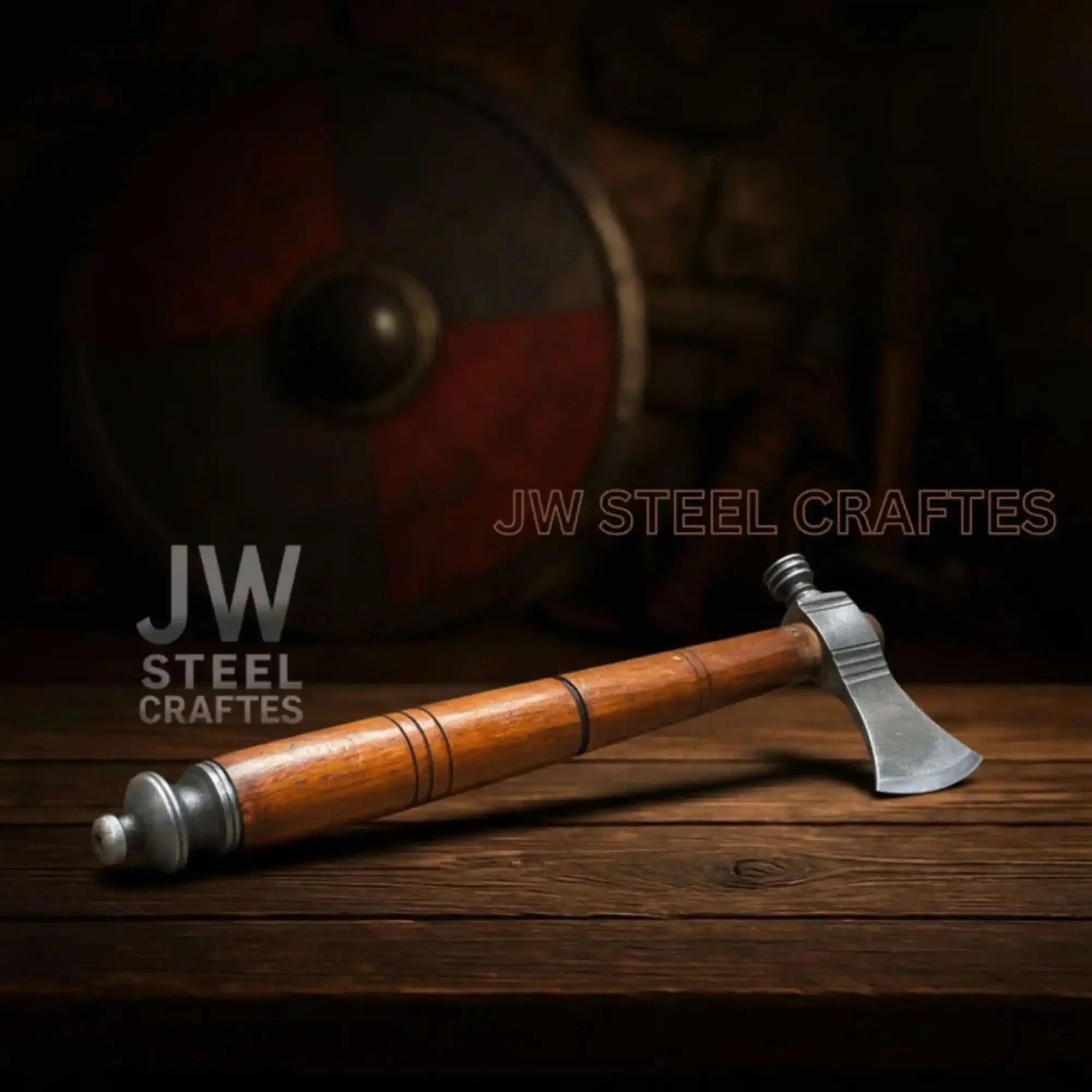 Damascus Pipe Tomahawk Hand Forged Viking Axe